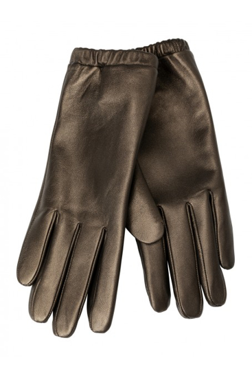 Picture of HANDSCHUHE Fitness Gloves from Goat Skin Leather Amara Palm w/ Silicon Printing EVA  Foam Padding Stretchable 4way onto back hand Short PVC logo strap