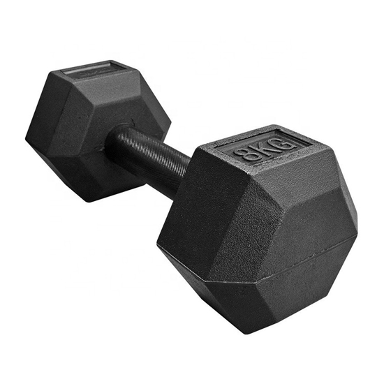 Picture of OK PRO Hex Rubber Coated Dumbbell 10kg