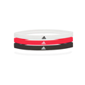 Picture of ADIDAS SPORTS HAIR BANDS - WHITE, SOLAR RED, BLACK