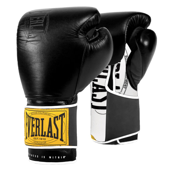 Picture of EVERLAST 1910 CLASSIC TRAINING GLOVES BLK 12OZ