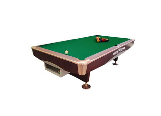 Picture of """SUPER POWER 9FT POOL TABLE SOLID WOOD ARMREST WITH FIREPROOF BOARD 
"""