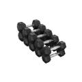 Picture of OK PRO HEX RUBBER COATED DUMBBELL CHROMED HANDLE