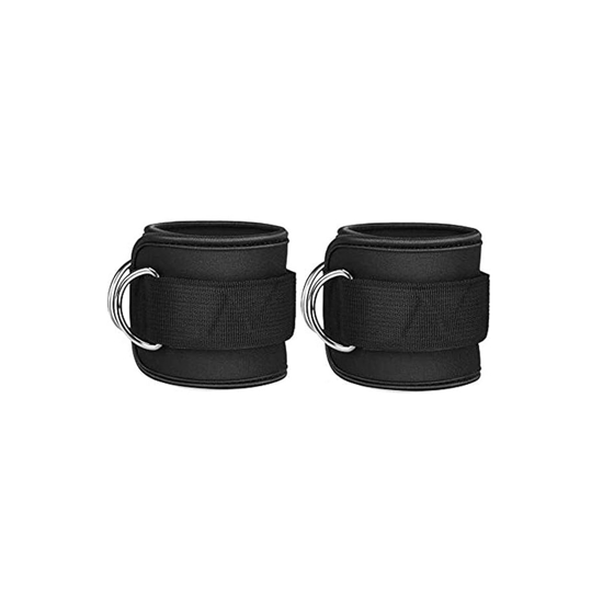 Picture of ANVIL 2PCS ANKLE STRAPS FOR CABLE MACHINES WEIGHTLIFTING GYM WORKOUT FITNESS DOUBLE RING